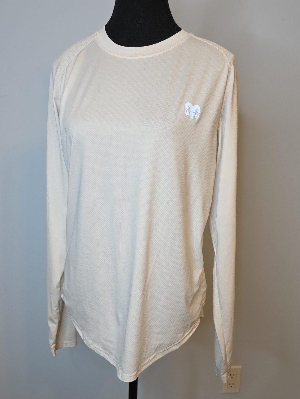 Mason Cream Performance Long Sleeve Top with Black Label